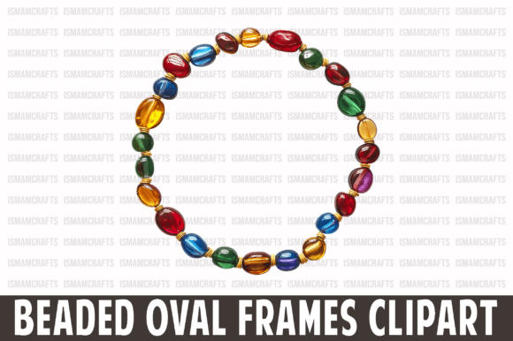 Beaded Oval Frames Clipart PNG: A Designer’s Review