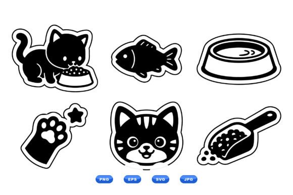 Cute Cat Food Clipart Set: A Designer’s Review