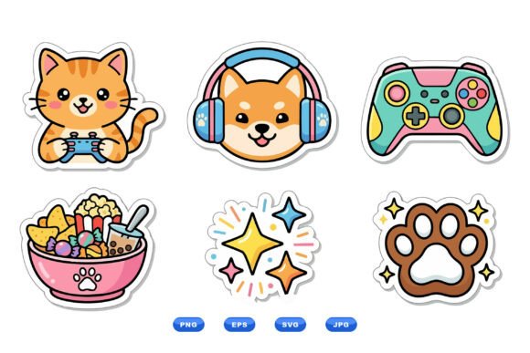 Cute Gamer Pets Vector Set: A Designer’s Embroidery Review