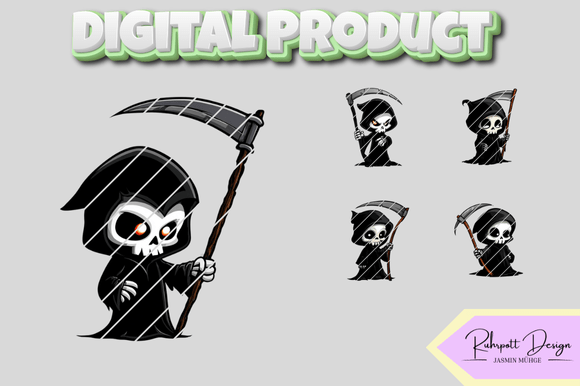 Cute Grim Reaper Stamps: A Designer’s Review