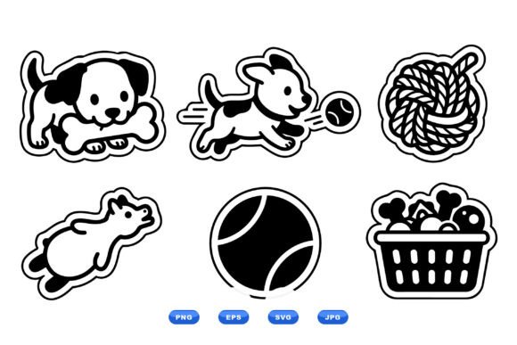 Cute Puppy Toy Clipart Set: A Designer’s Review