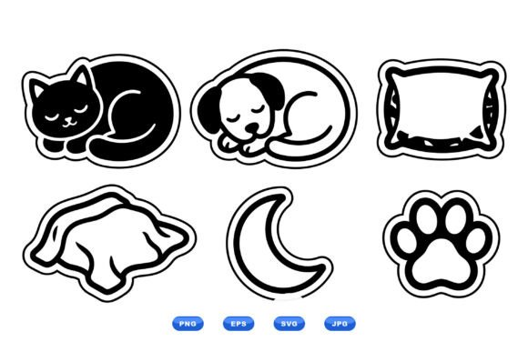 Cute Sleeping Pet Icons: A Designer’s Embroidery Review