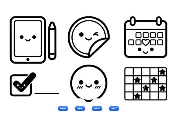 Kawaii Planner Icon Clipart: A Designer’s Review