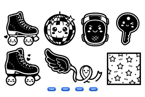 Kawaii Roller Disco Icons: A Designer’s Stitch Review