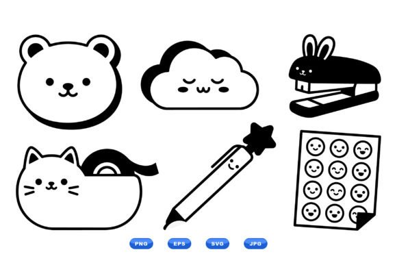 Kawaii Stationery Clipart Pack: An Embroidery Review