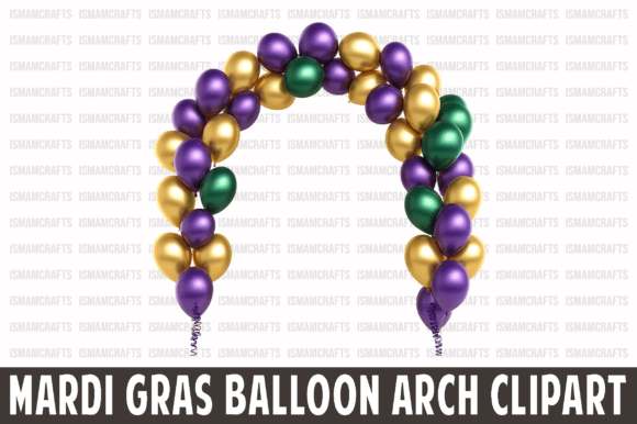 Mardi Gras Balloon Arch Clipart: A Designer’s Review
