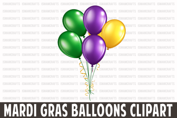 Mardi Gras Balloons Clipart PNG: A Designer’s Review