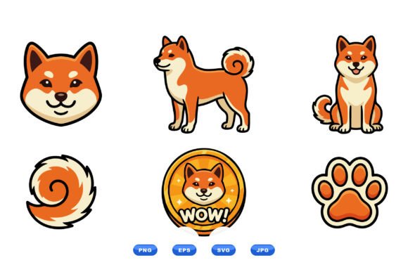Review: Shiba Inu Mascot Clipart Set for Embroidery
