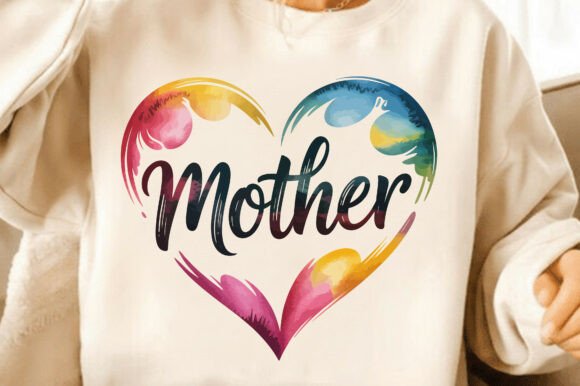 Review: Watercolor Mothers Day Mama Mom Heart