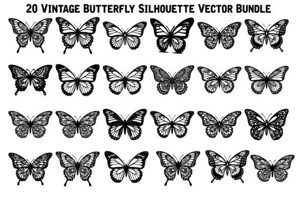 Vintage Butterfly Silhouette Bundle: A Designer’s Review